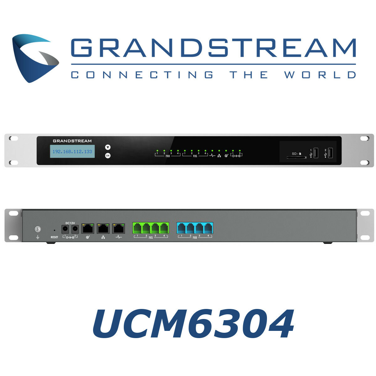 Grandstream UCM6304 IP PBX 4FXO 4FXS Appliance for Unified Communication UC