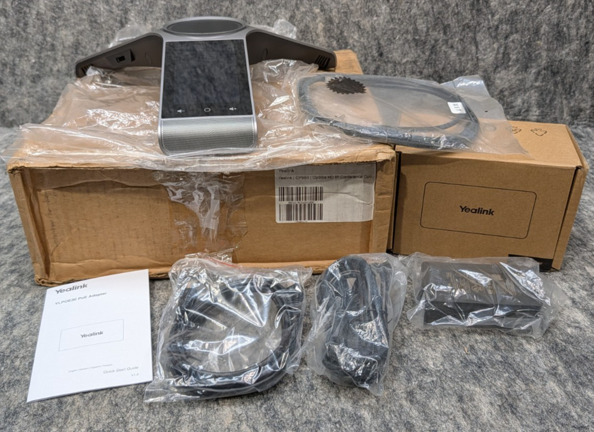 Yealink CP960 Optima HD IP Conference Phone With PoE Injector 🔥New 🔥