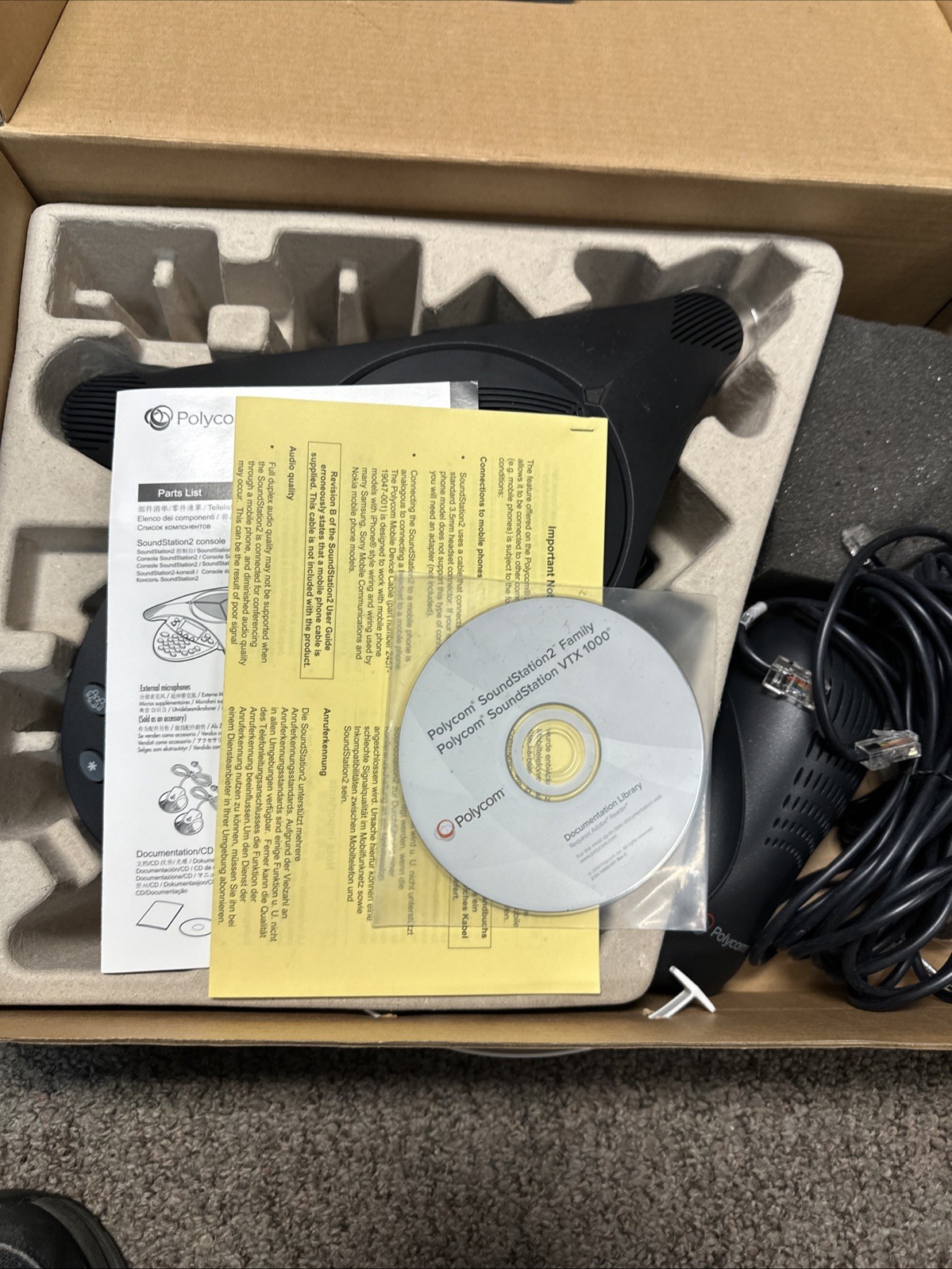POLYCOM Sound Station 2 FULL DUPLEX Conference Phone