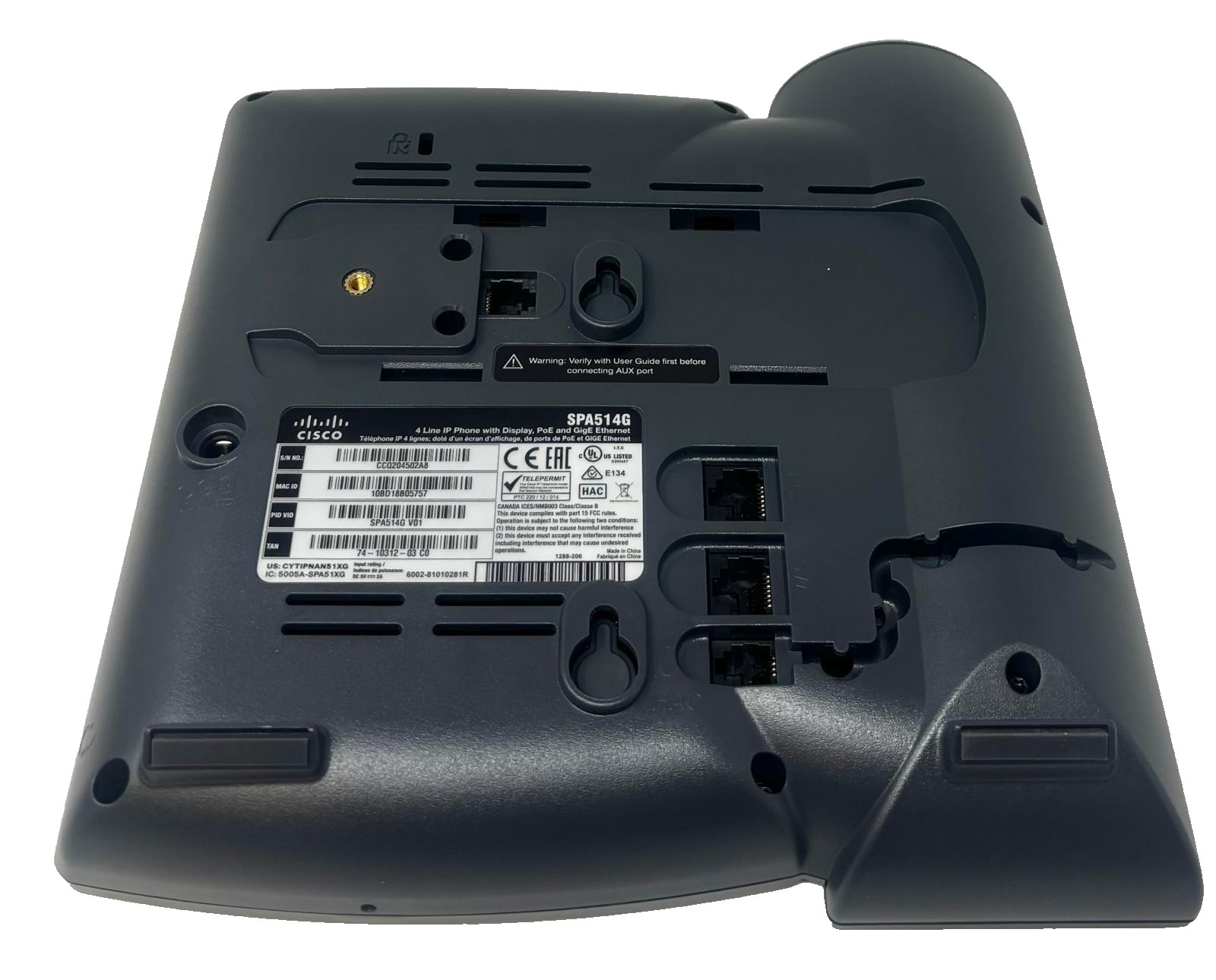 New Cisco SPA514G 4-Line IP Phone (SPA514G)