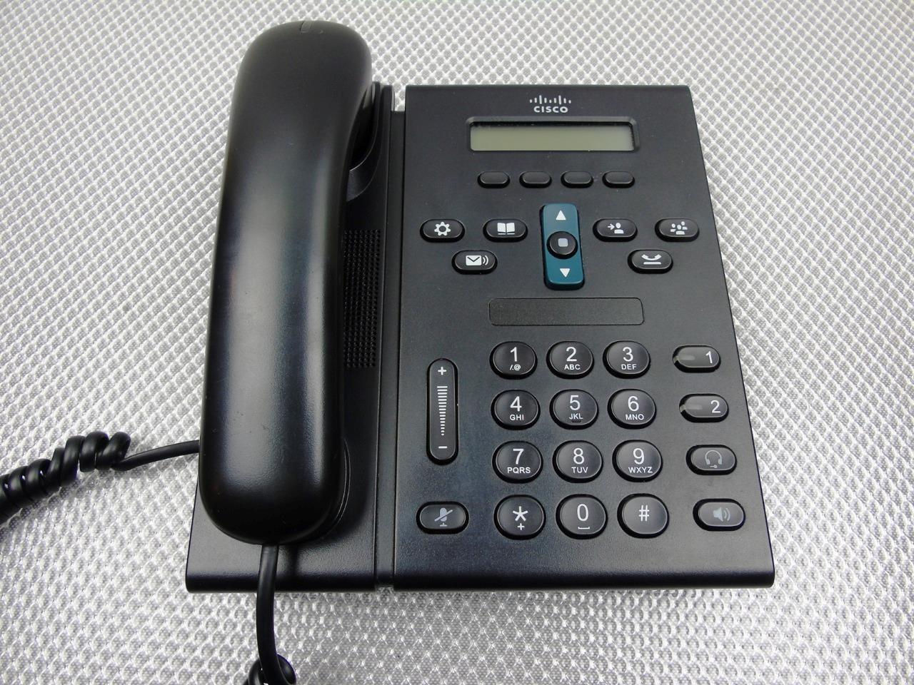 Lot of 6 – Cisco IP Phone CP-6921 CP-6921-C-K9 VOIP IP Phone w/ Handsets Black