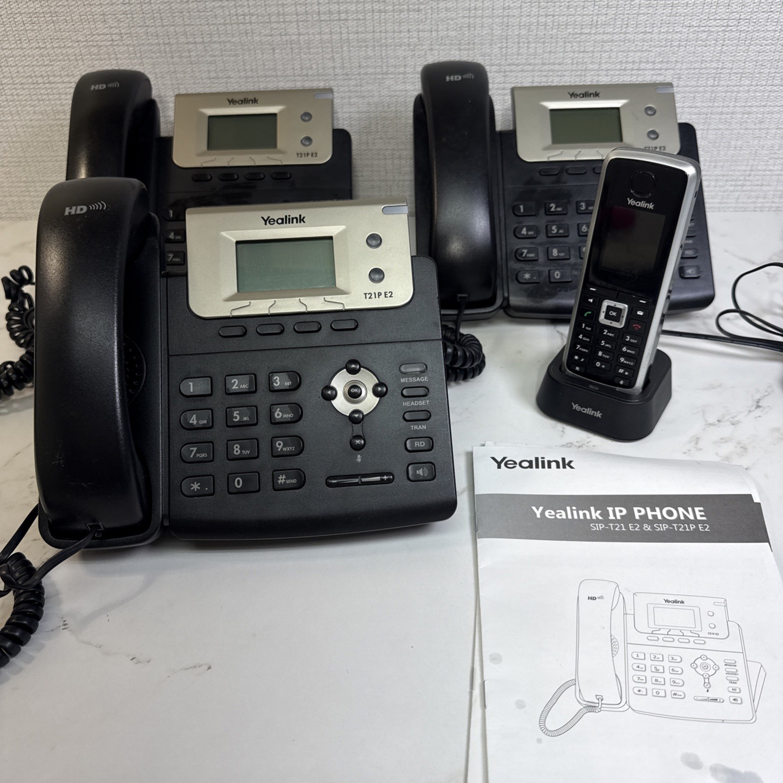 Lot 3 Yealink SIP T21P E2 Phone – VoIP IP