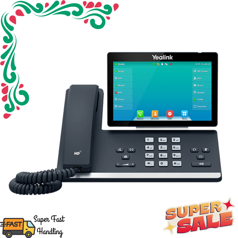 Yealink SIP-T57W 16 Line IP HD Phone 7″ Colour Screen HD Voice Bluetooth & WiFi