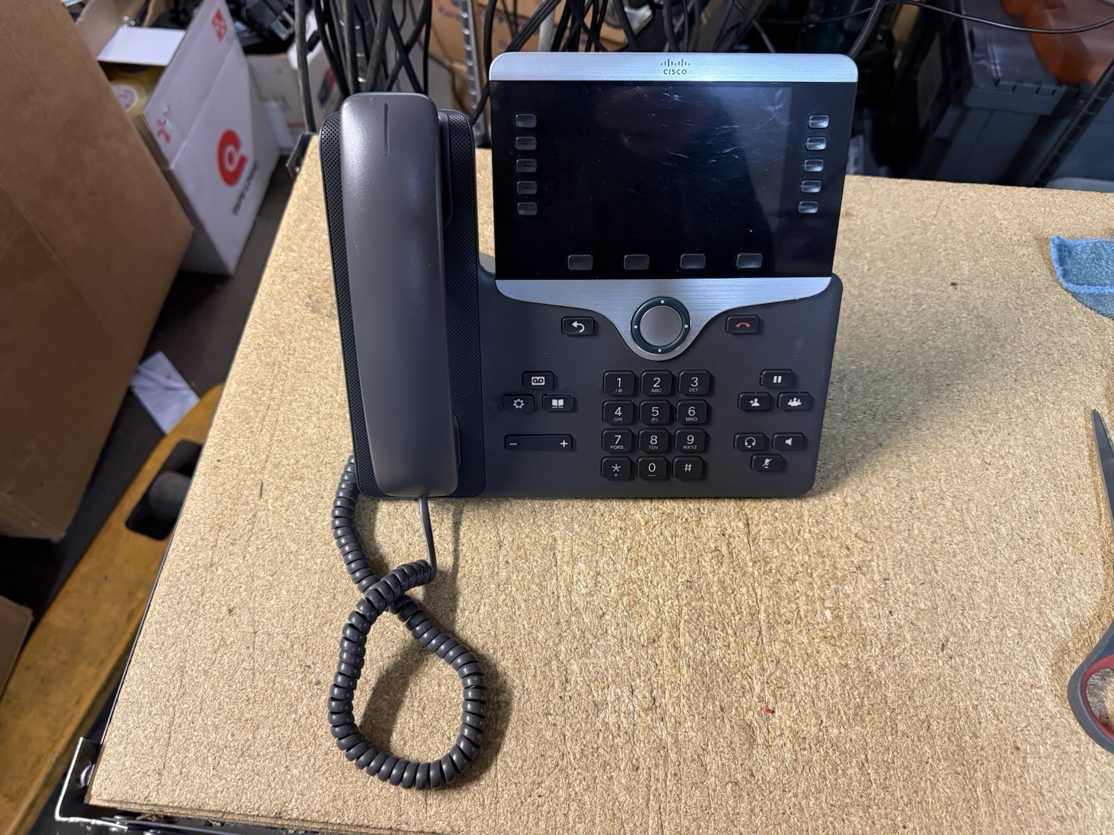 Cisco 8841 CP-8841-K9 VOIP IP Phone w/ Stand & Handset