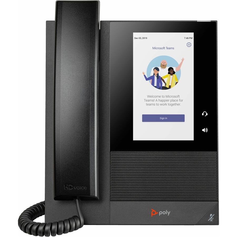 HP Poly 848Z8AAAC3 CCX 400 IP Phone – Corded – Desktop, Wall Mountable