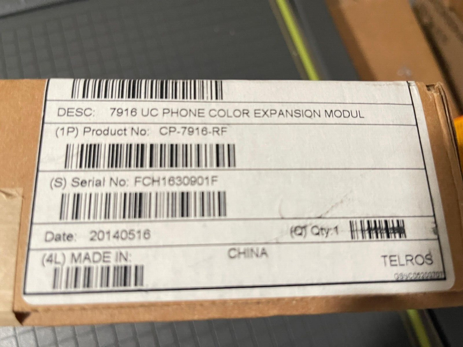 SEALED CISCO CP-7916 IP PHONE COLOR EXPANSION MODULE 68-3117-02(Y1)