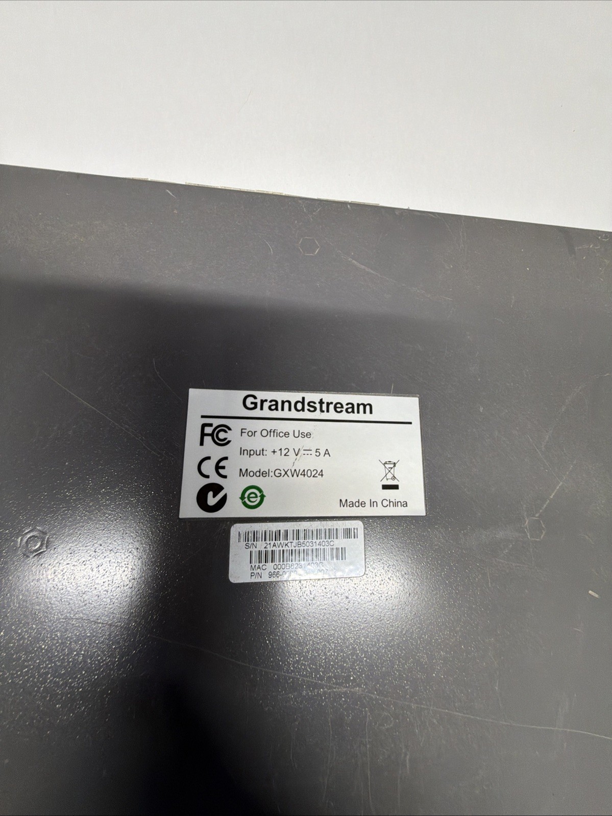 Grandstream GXW4024 VoIP FXS Gateway 24 Port Analog No Adapter