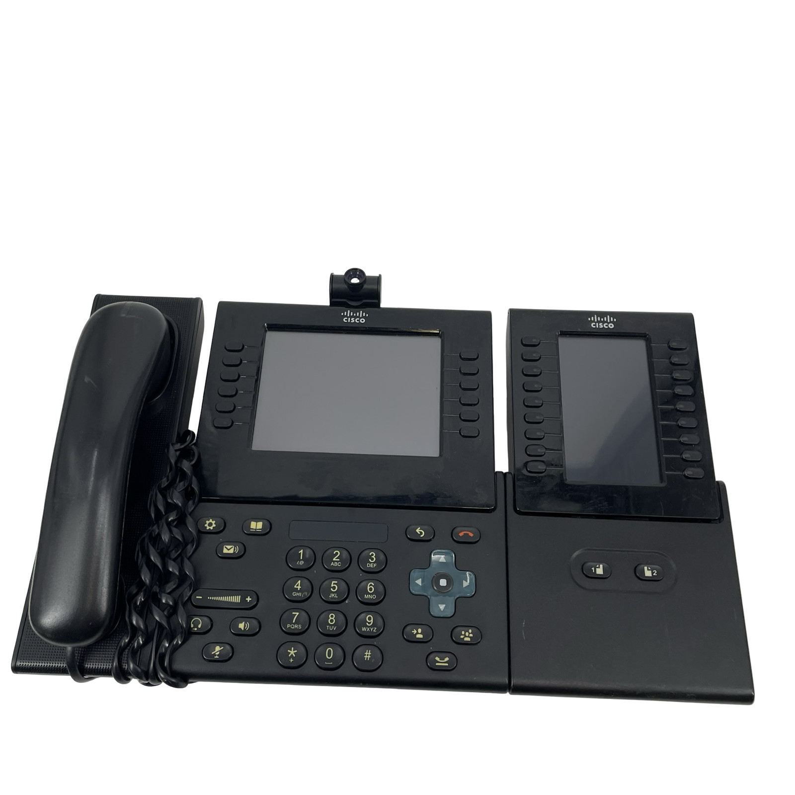 LOT OF 9 Cisco CP-9971 VoIP Video Conference IP Phone w/ Key Expansion Module