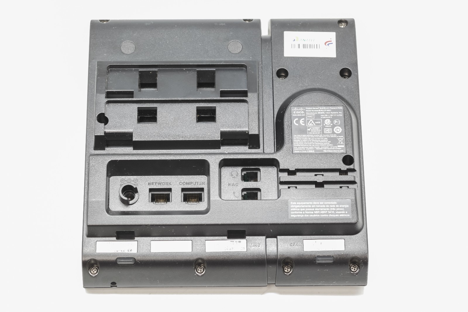 Cisco Unified IP Phone 6921 CP-6921-C-K9= V02 Two Lines and Full Duplex Speaker