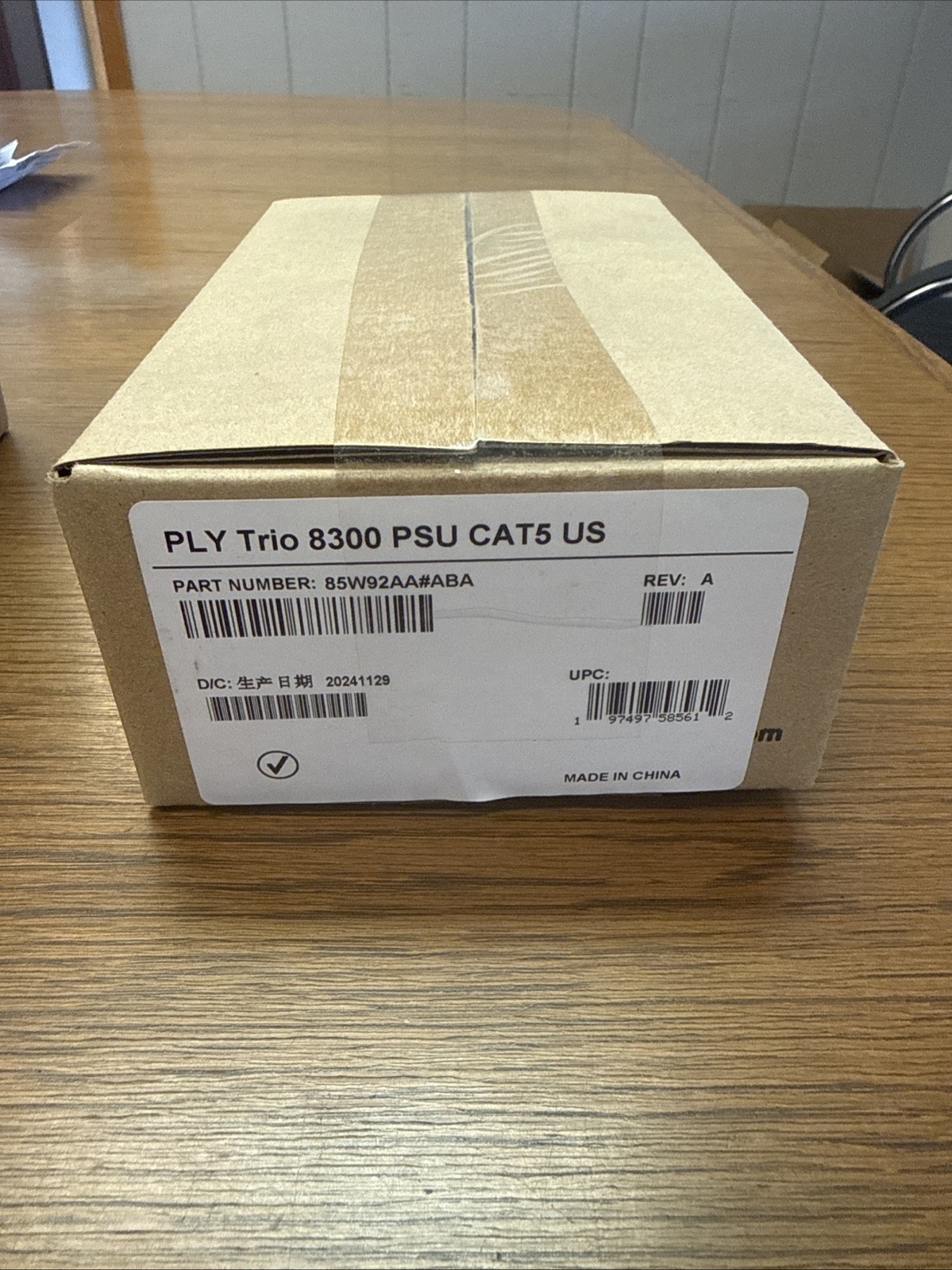 Polycom 2200-66840-001 PoE Injector Power Kit For Poly Trio 8300 Conference Phon