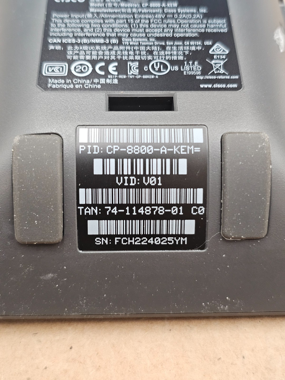 CISCO CP-8800-A-KEM Series Key Expansion Module