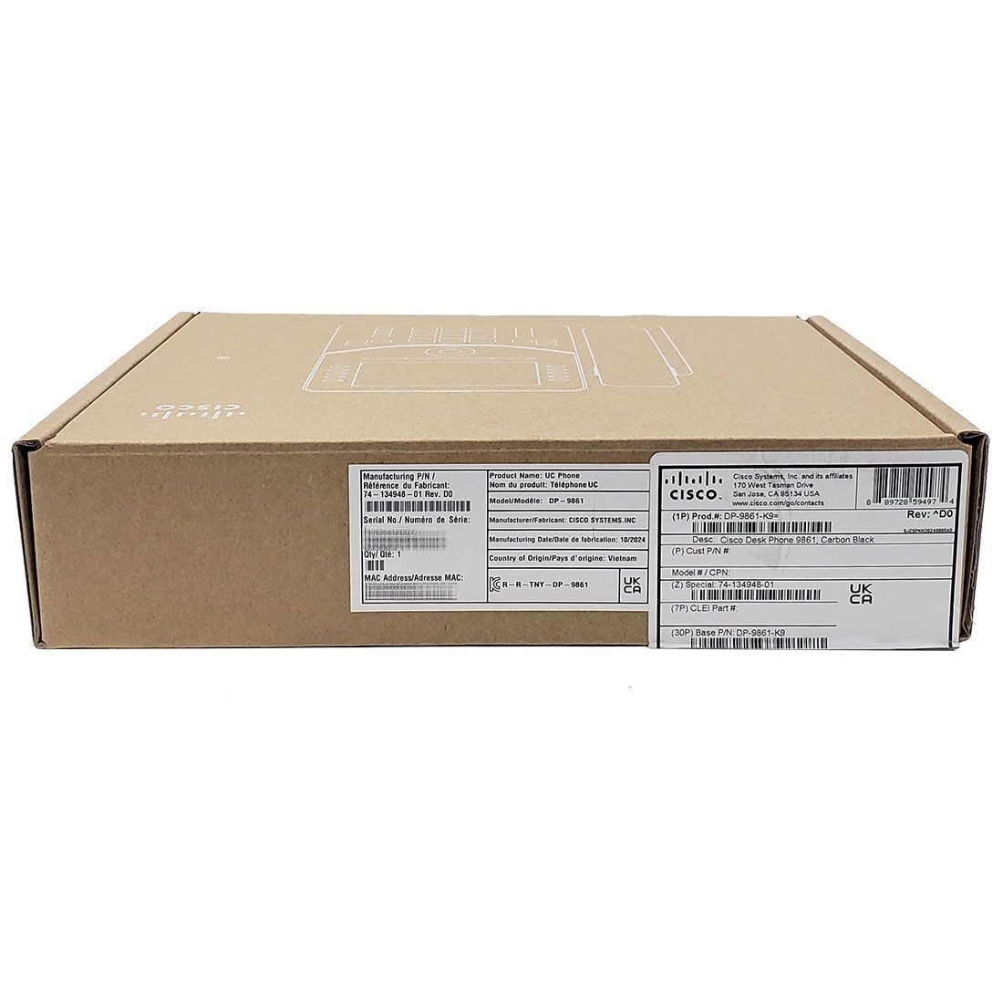 Cisco 9861 IP Phone (DP-9861-K9=) NEW F/S