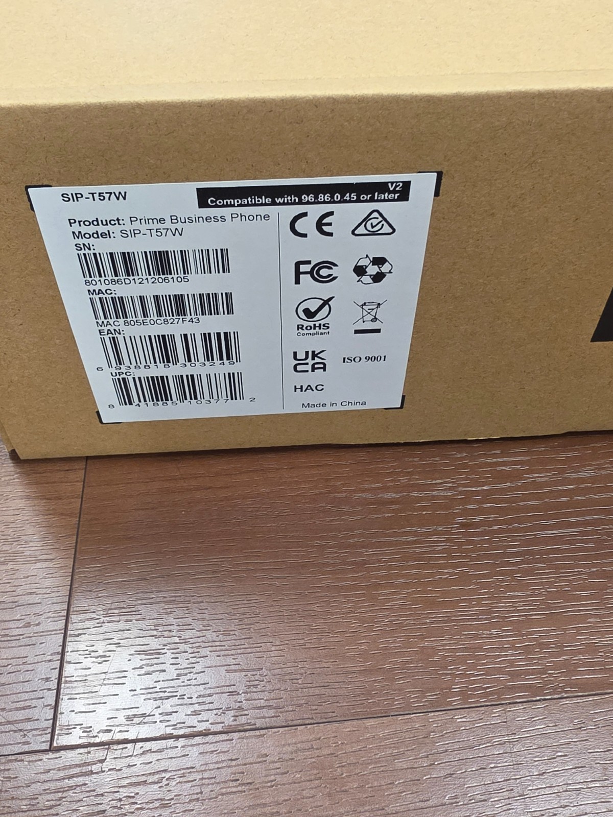 Yealink T57W Prime Business 7″ Touch LCD Disply SIP IP Phone New Open Box