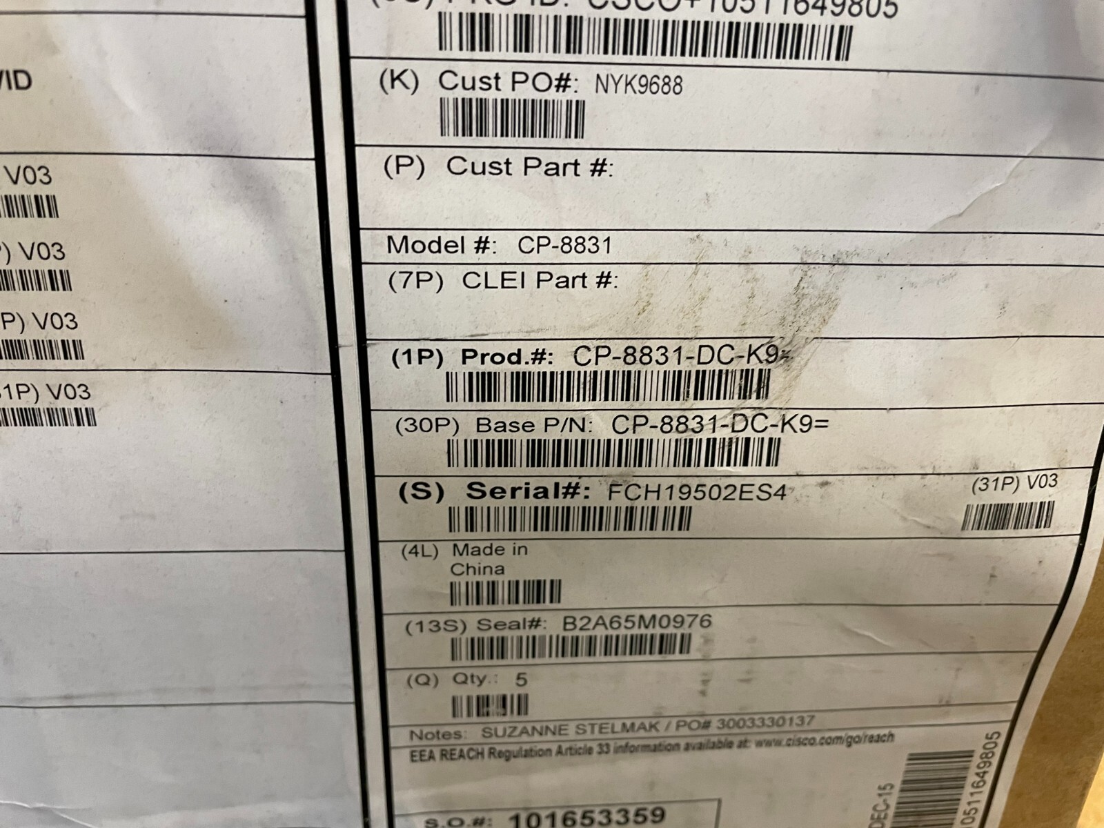 Cisco CP-8831 p/n 74-11132-03 New!!!