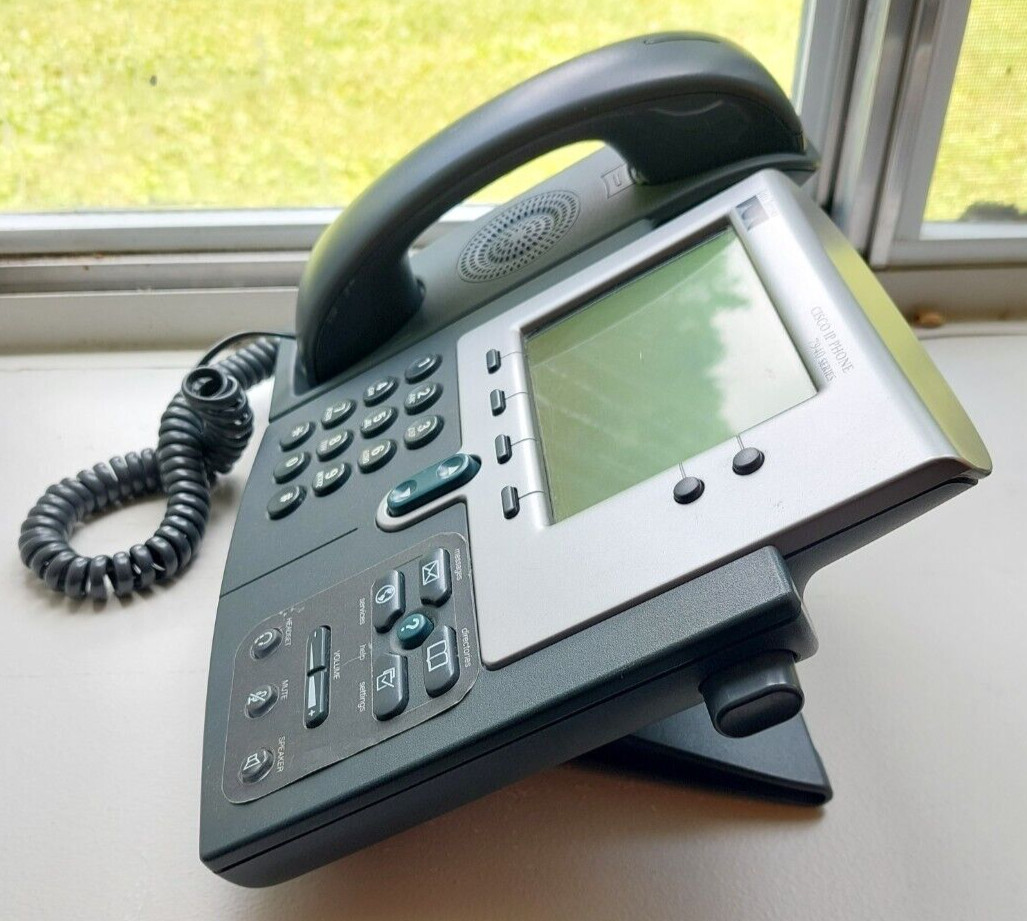 Cisco CP-7940G Unified VoIP IP Phone w/Speakerphone & Handset NO ADAPTER