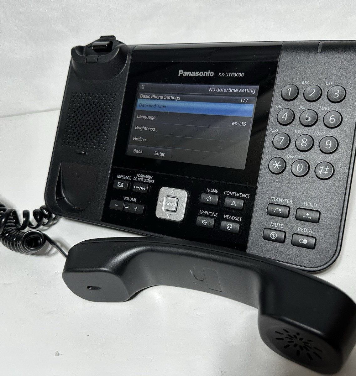 LOT OF 3 Panasonic KX-UTG300B Touchscreen Color Display SIP Telephone NO AC POWE