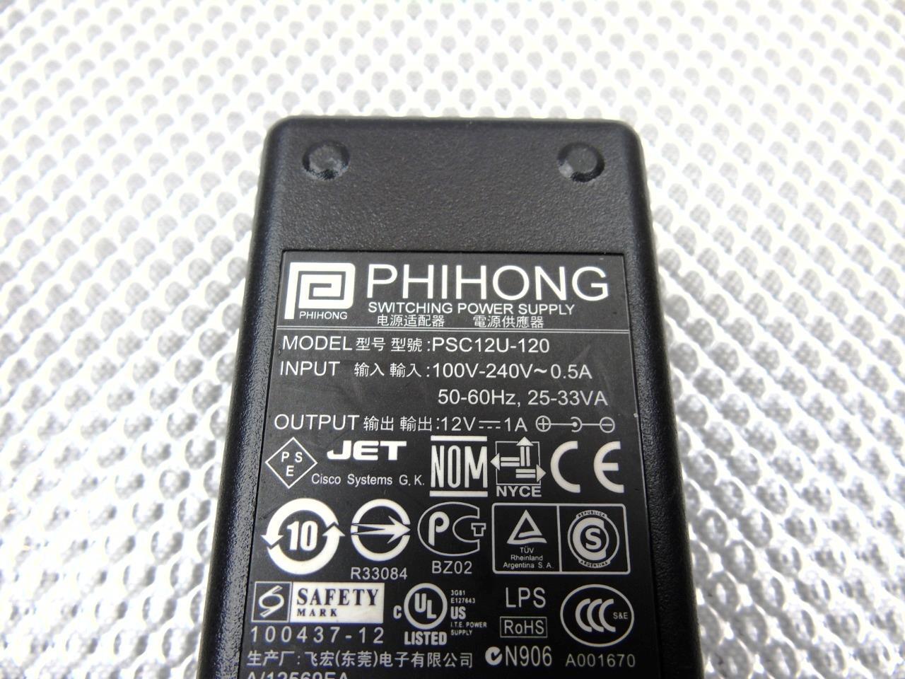 PHIHONG Switching Power AC Power Supply Adapter – PSC12U-120