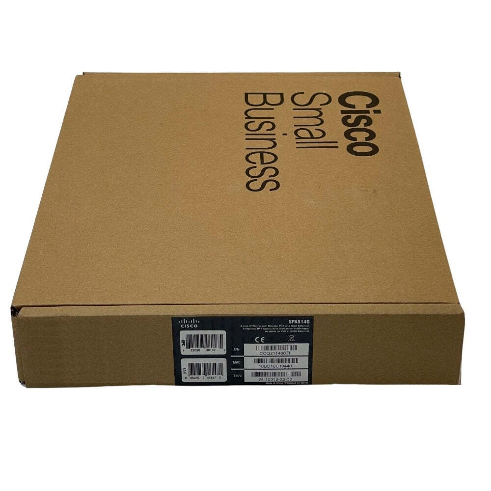 Cisco SPA514G Gigabit IP Phone – Brand New w/1-Year Warranty