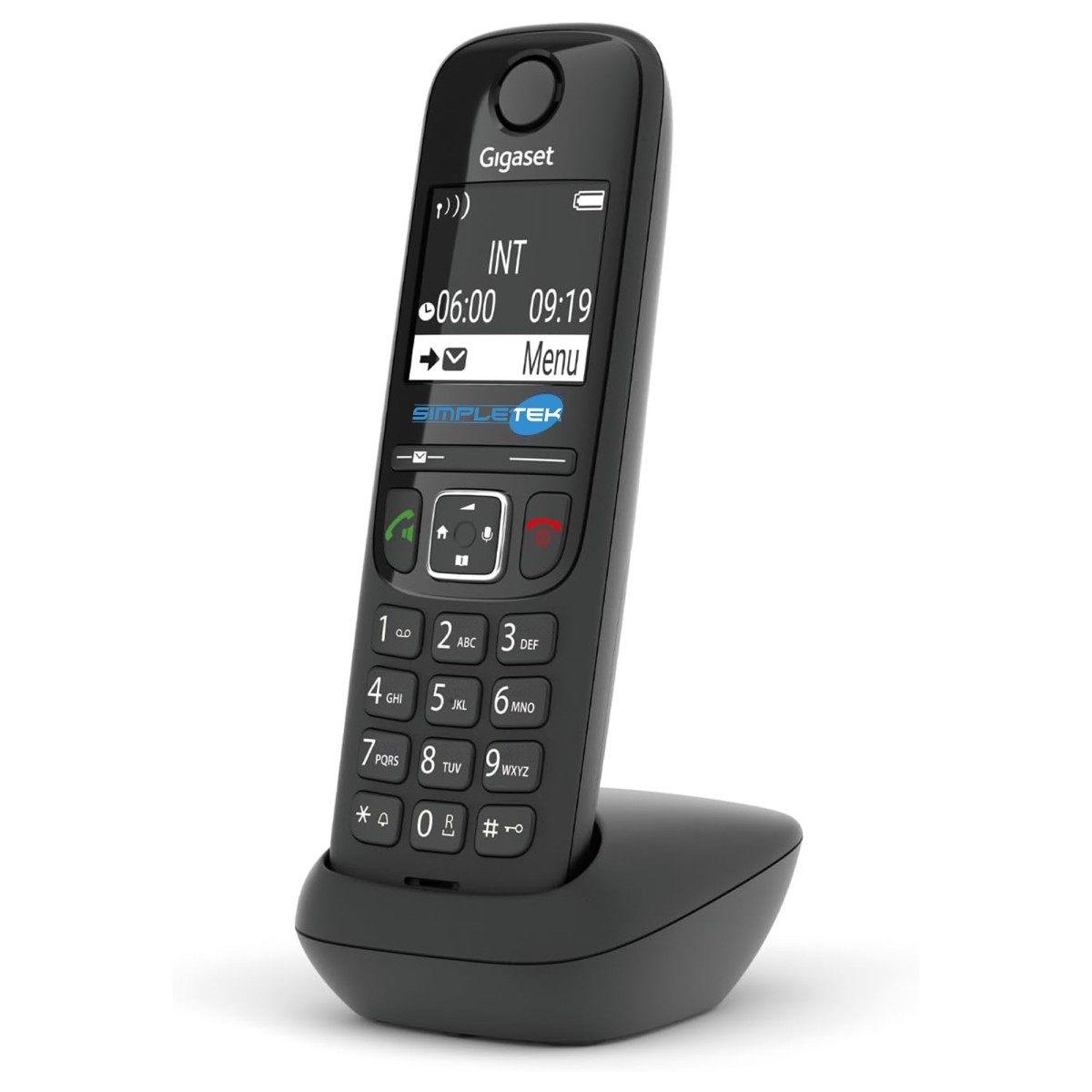 Gigaset AS690HX DECT Cordless Add-On Phone with Speaker Black 2025