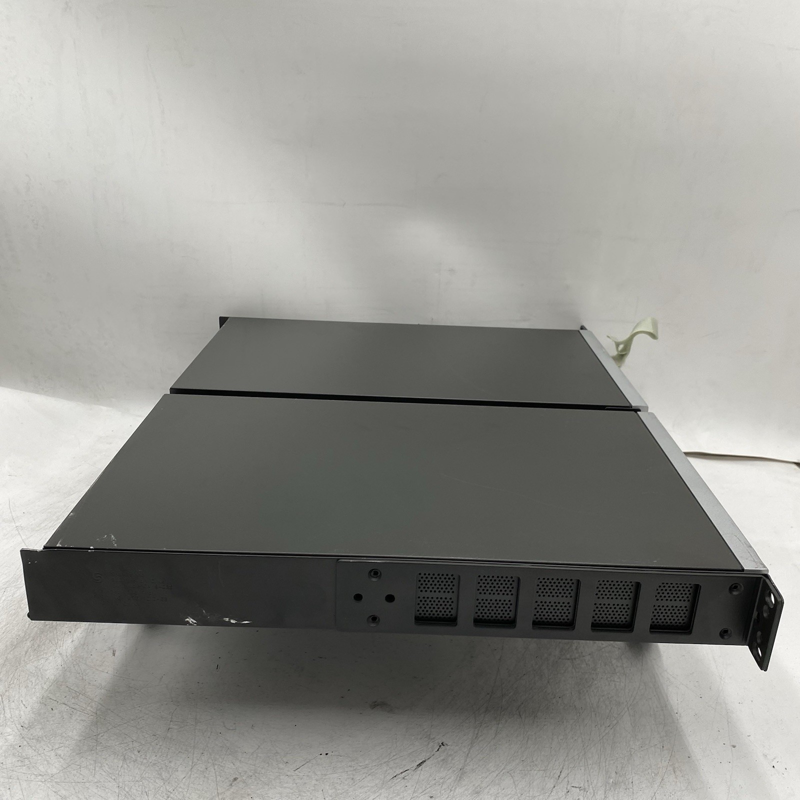 LOT OF 2 ShoreTel ShoreGear SG-90 + SG-T1K Voice Switch w/ Rack Shelf & Ears