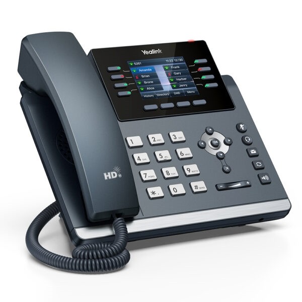Yealink 1301213 SIP-T44W IP Phone – 2.8″ LCD – Corded/Cordless -Bluetooth,Wi-Fi