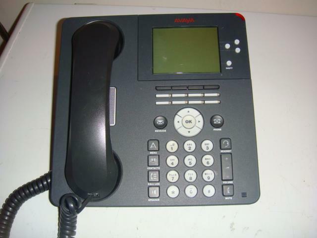 Lot of 6 AVAYA 9650 Office IP Phones – TESTED w/ Handsets & Stands