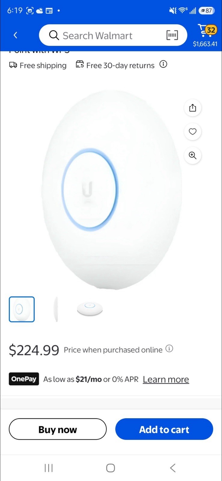 Ubiquiti UniFi VoIP Phone Corded Desk IP Phone, SIP Support, Black
