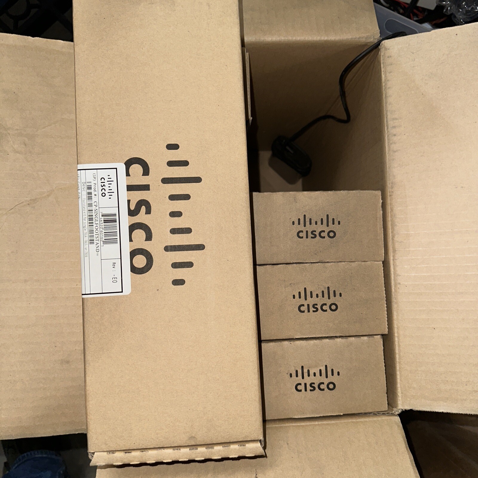 Lot Of 9 Cisco Foot Stand Kit Single 7914 7915 7916 CP-SINGLFOOTSTAND NEW