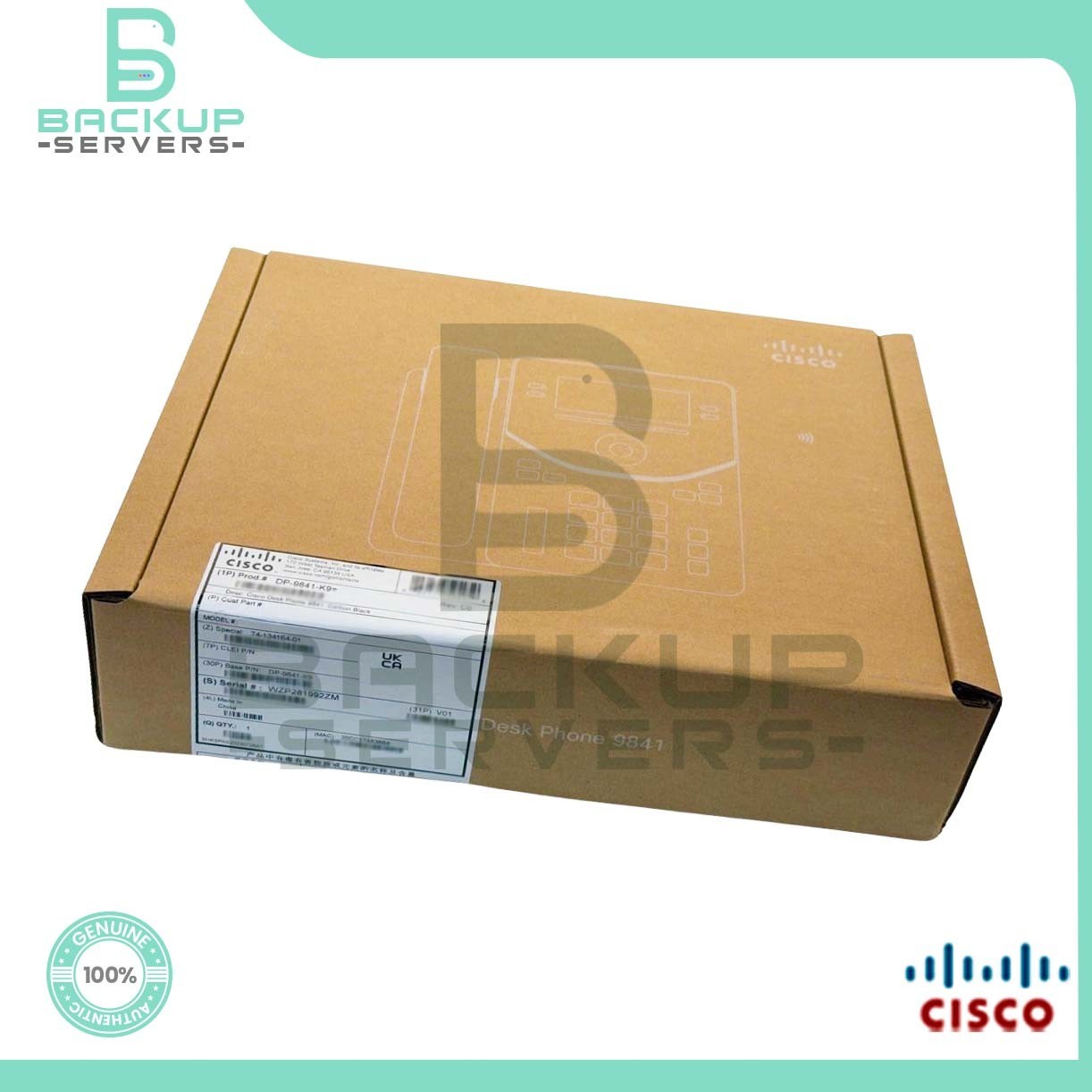 Cisco DP-9841-K9 Desk Phone Gigabit Ethernet PoE VoIP with TPM 2.0 IP Phone