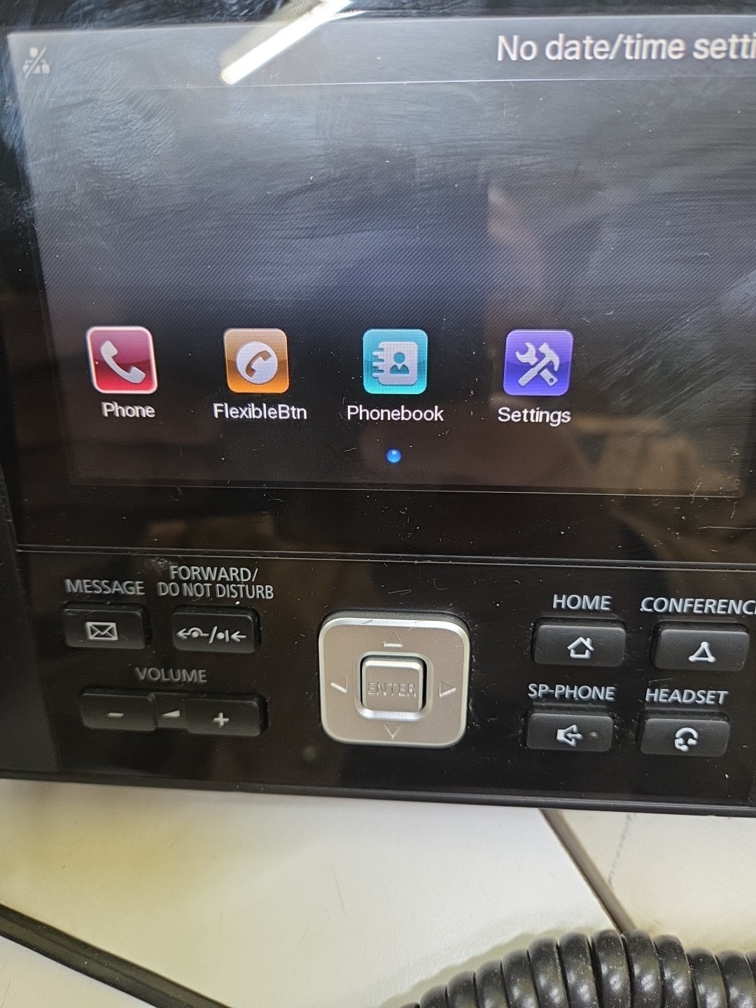 Panasonic KX-UTG300B Touchscreen Color Display SIP Telephone w/ Power Supply