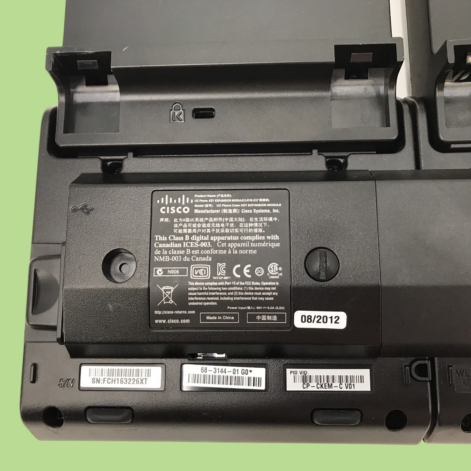 Cisco CP-9971 VoIP Business Phone with Key Expansion Module CP-CKEM-C #MP5420