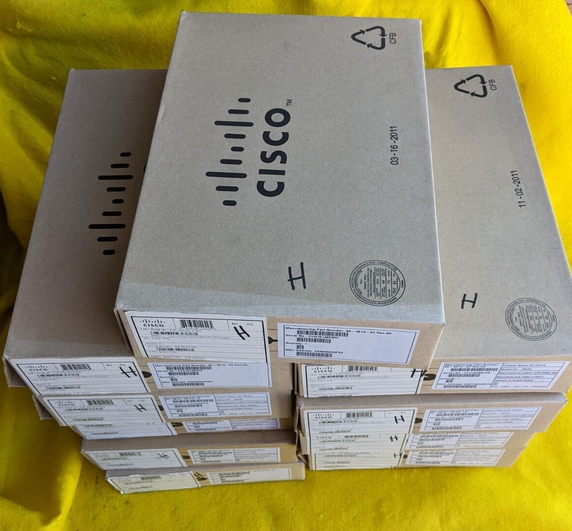 Lot of 11 Cisco CP-7942G-CH1 Unified IP Phone w/ RTU license