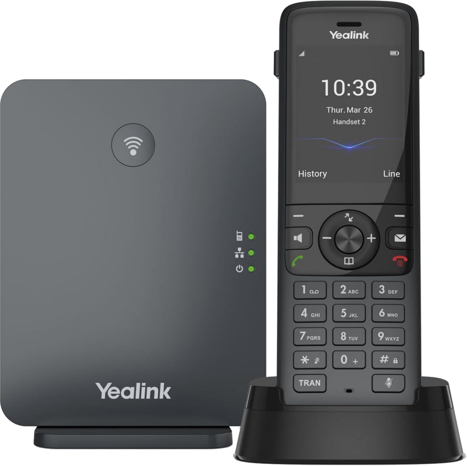 Yealink W70B DECT IP Base Station & Wireless Handset – Classic Gray