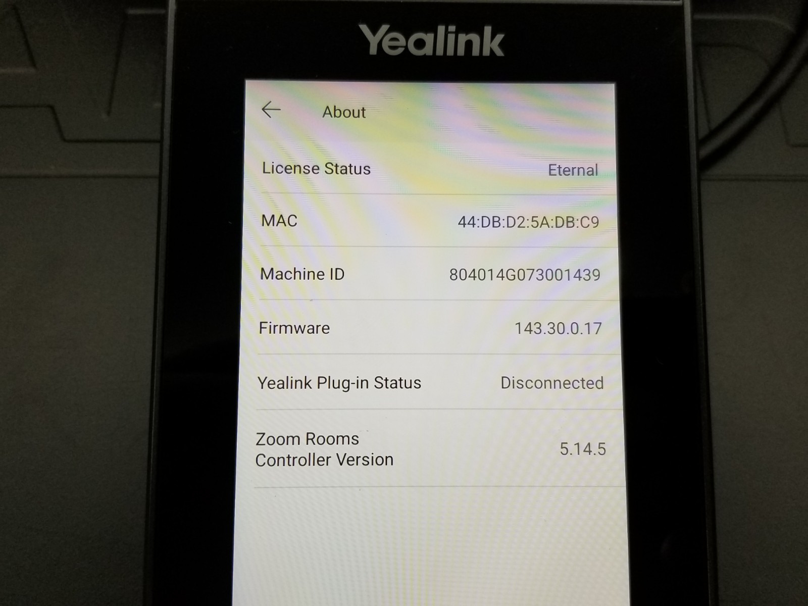 Yealink CP965 Zoom VoIP PoE HD Touch Conference Phone Device Only