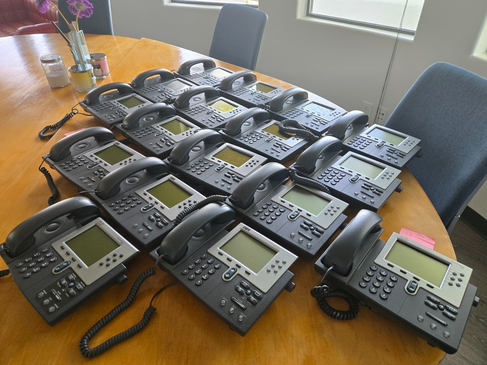 1 LOT of 17 CISCO CP-7975, 7962, 7961, 7960, 7940 VOIP Office Phone