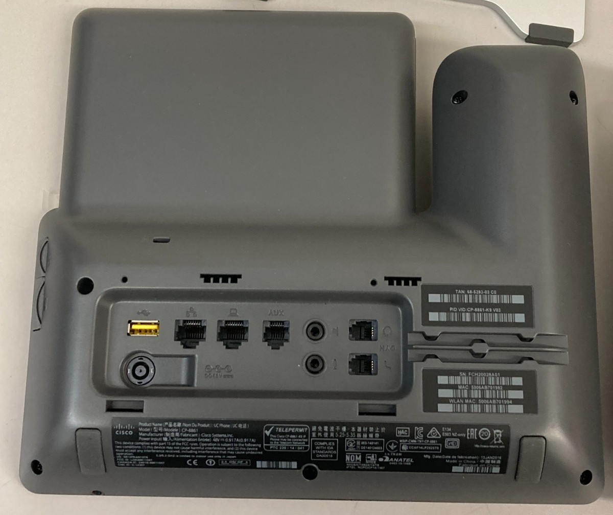 Lot of 2 CISCO IP Phone Series 8800, Model CP-8861 – New – No Cables