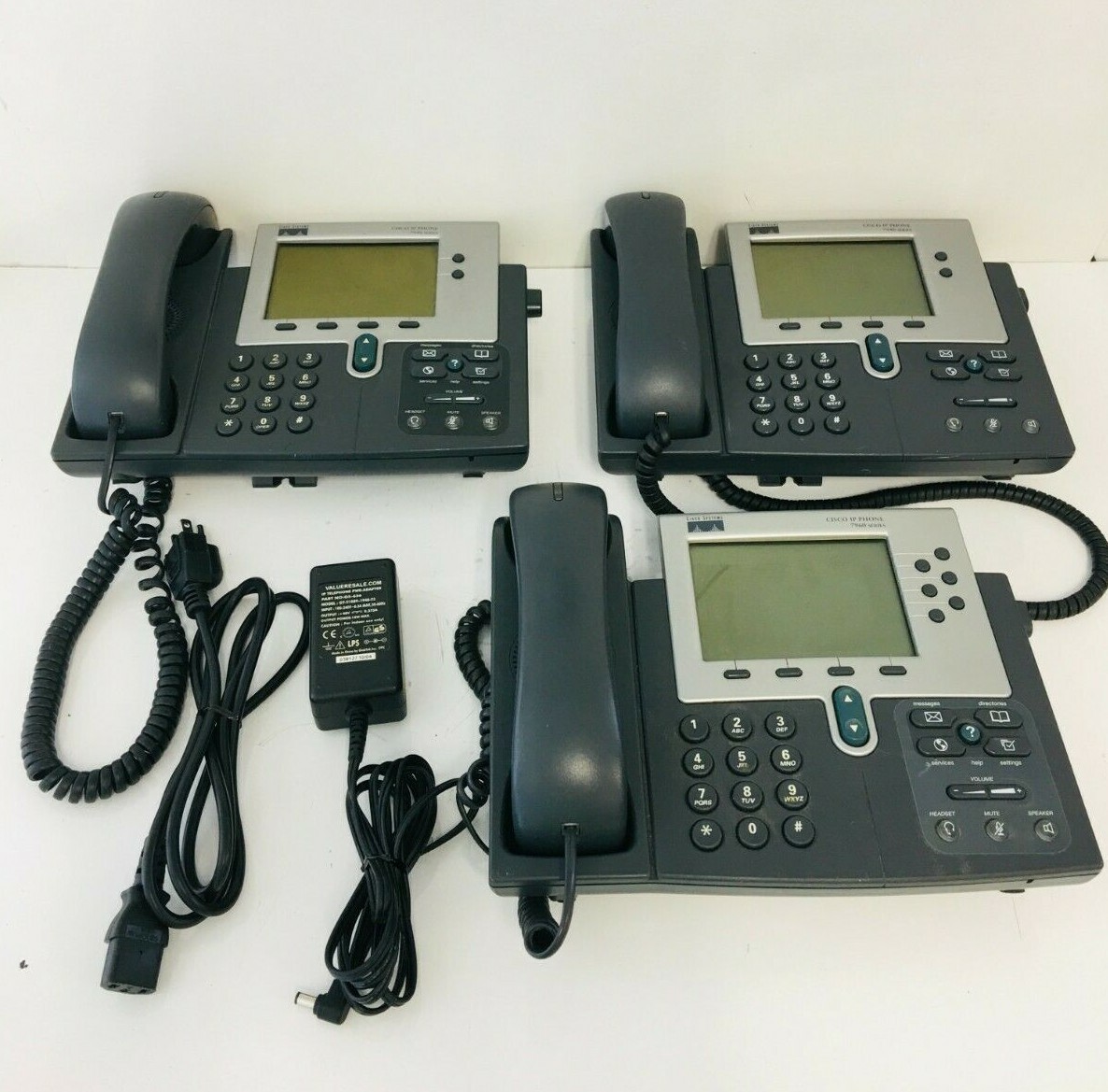Cisco 7940 Series Unified IP VoIP Business Phone (Lot of 3)