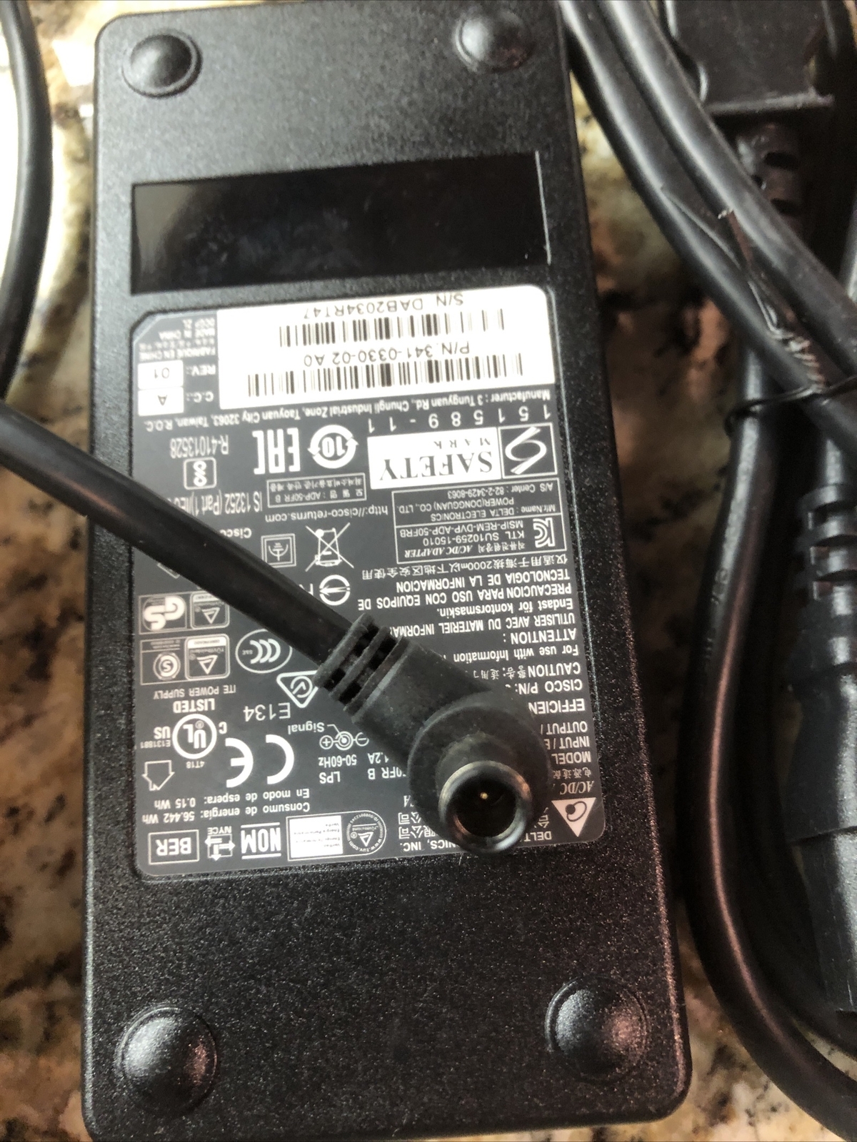 Cisco AC Power Adapter 8900 9900 IP Phone CP-PWR-CUBE-4 341-0330