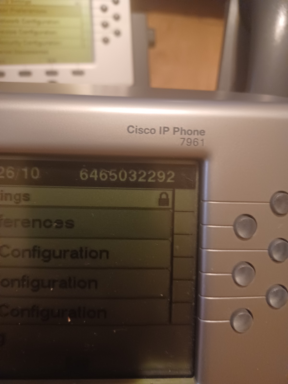 LOT OF 3 – Cisco IP Phone CP-7961G with accessories