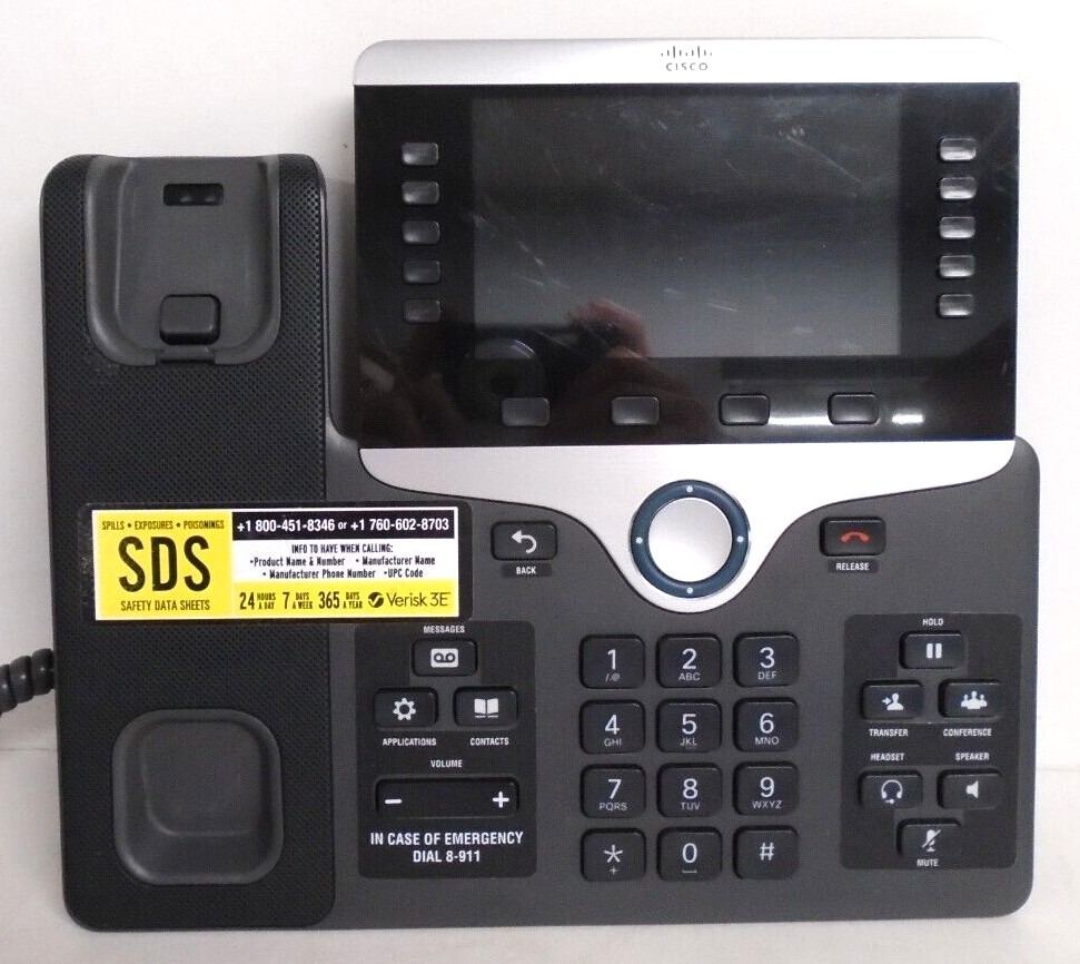 Cisco IP Phone 8811 Series | CP-8811-K9 | Gigabit VoIP | 5-Line | 5″ Display
