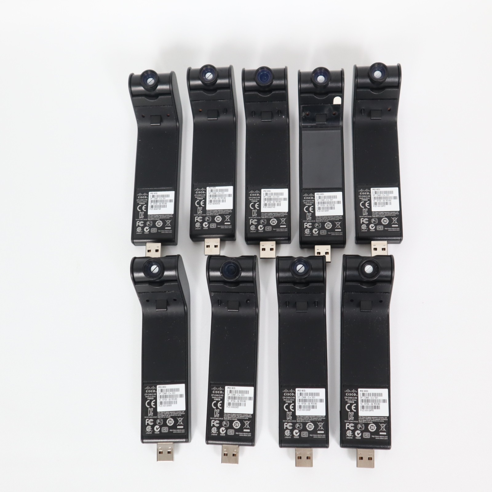 CISCO CP-CAM-C-K9 – Unified Video Camera Cisco 9900 Series IP Phone (Lot of 9)