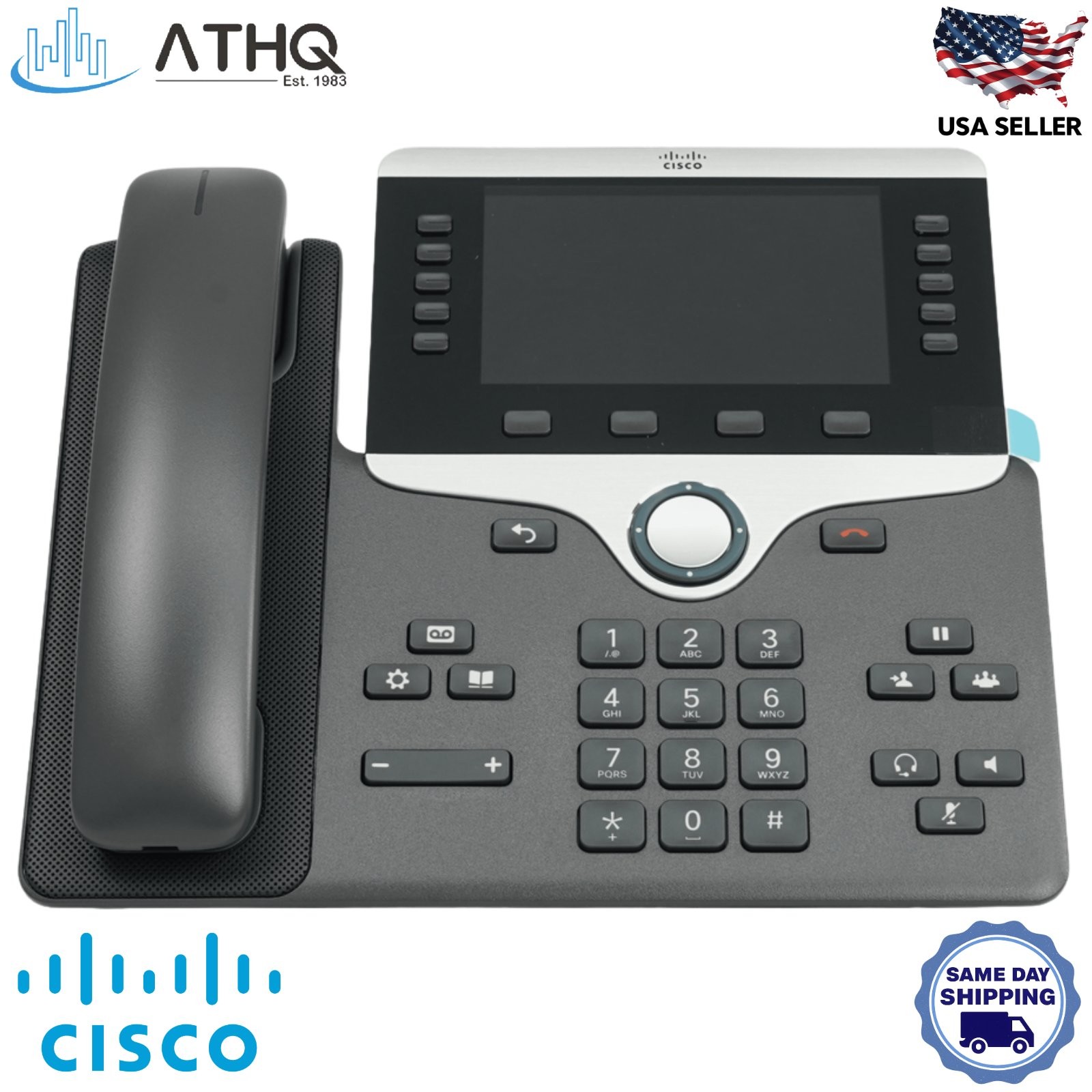 Cisco CP-8861-K9 IP Phone 8861 5-Line Gigabit VoIP Color WiFi Bluetooth Business