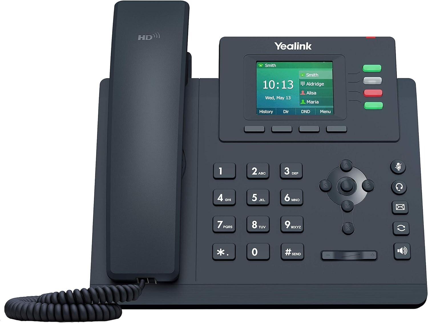 2 Yealink SIP-T33G Gigabit PoE Color LCD 4-Line Office Phone Entry Level T33G