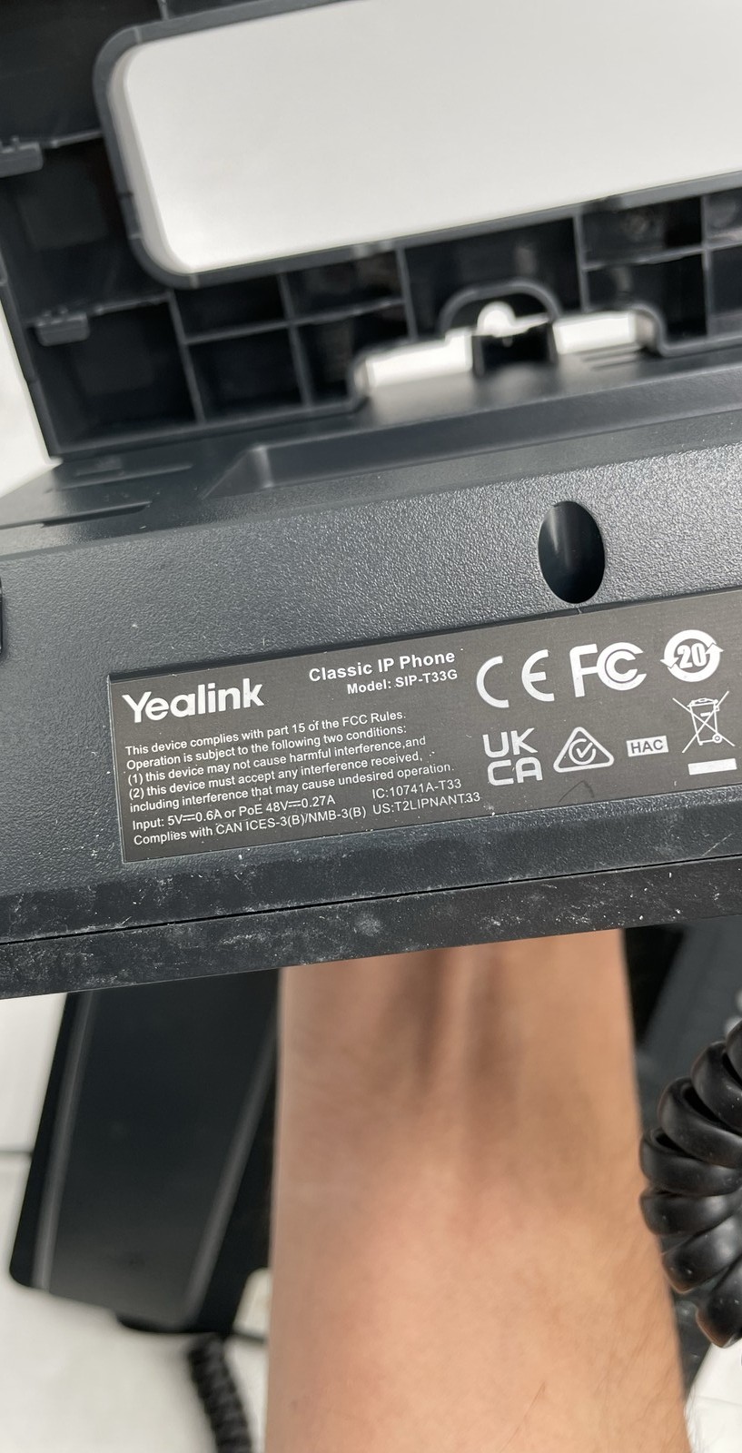 Yealink SIP-T33G IP Phone VoIP Business Desk Phone Network Units Lot of 4
