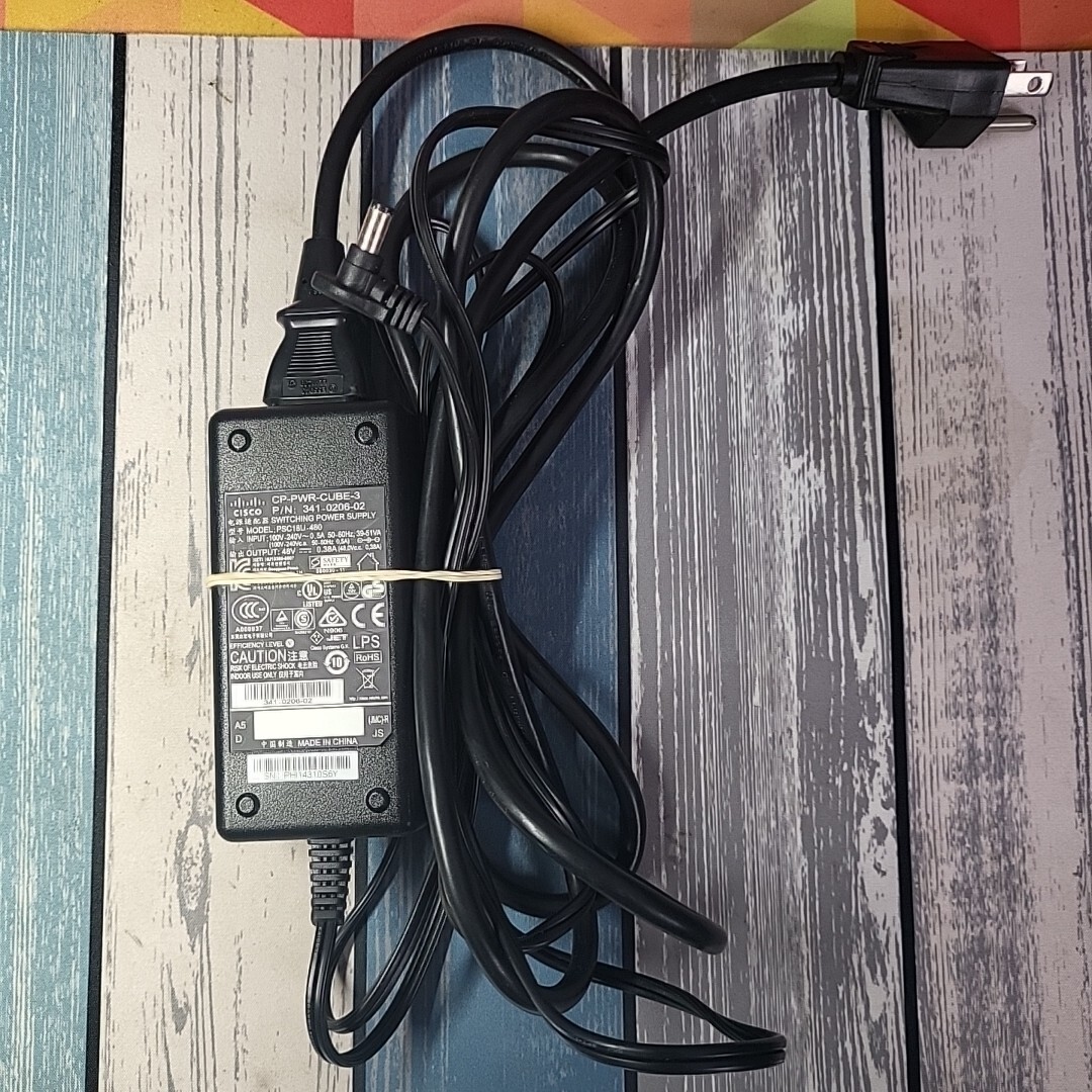 Genuine Cisco CP-PWR-CUBE-3 AC Adapter 341-0206-02 IP Phone Charger OEM!