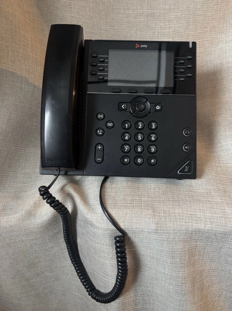 Polycom VVX 450 Business IP Desk Phone (2200-48840-001) Used