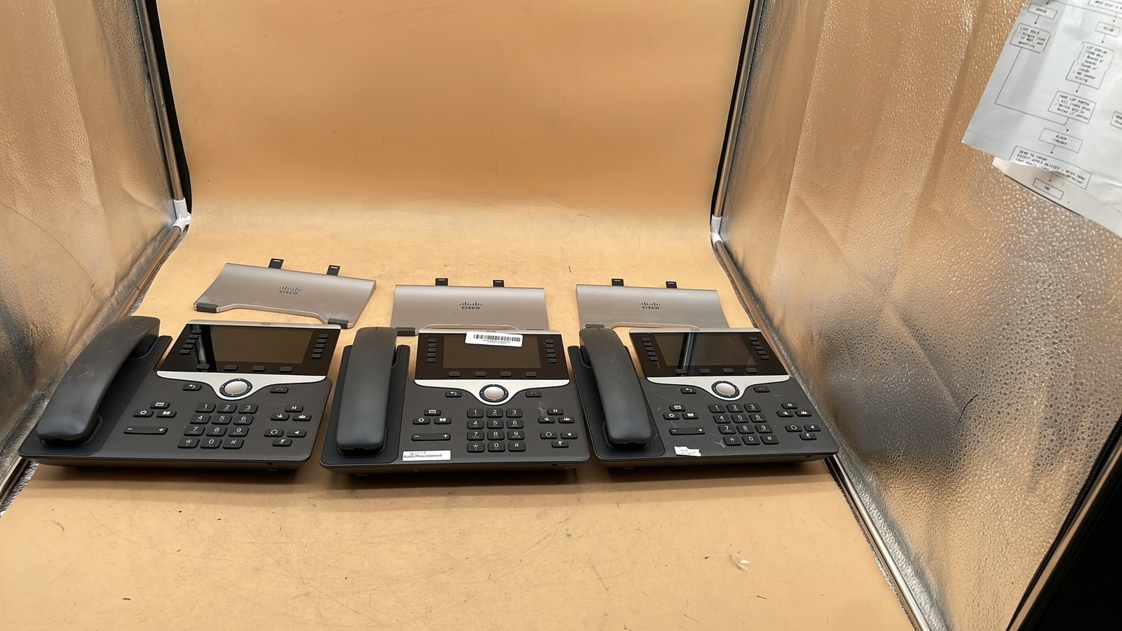 Cisco CP-8811 & CP-8851 Business VoIP IP Office Desk Phone Telephone Lot of 3