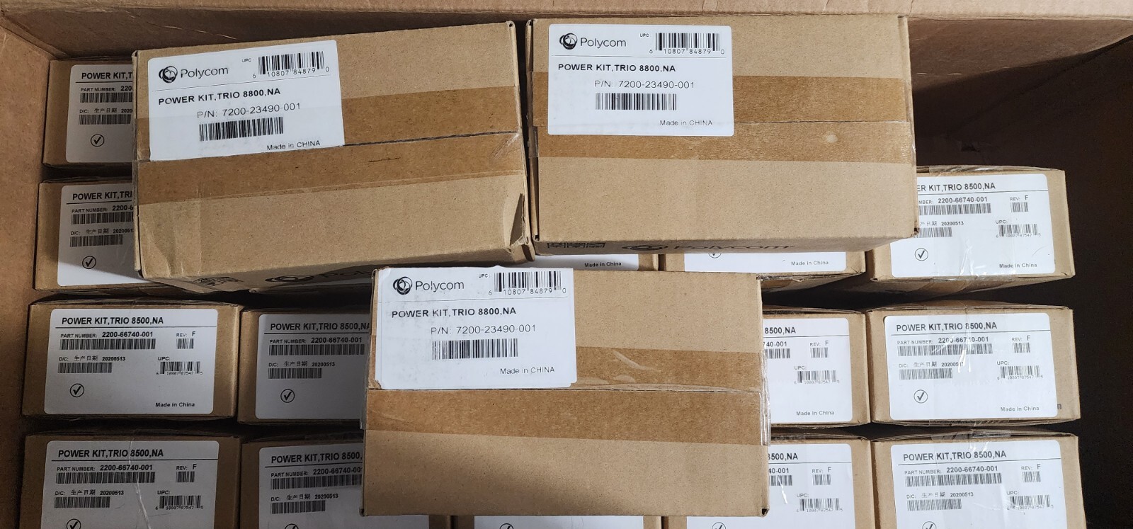 Polycom Trio Power Kits (19x 8500 + 3x 8800)- ( 1/2 Case ) Bulk Lot of 22