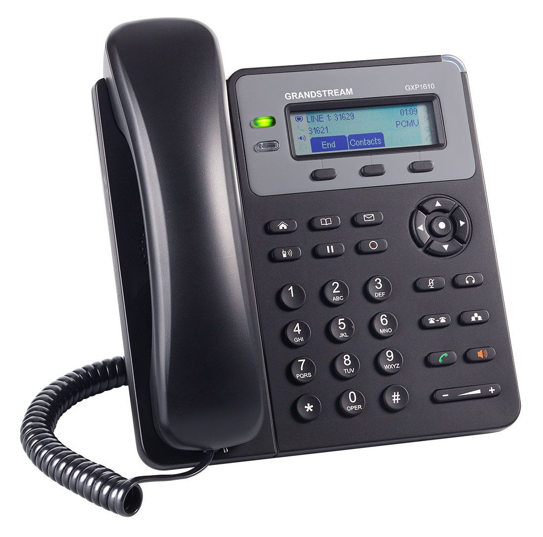 GRANDSTREAM GXP1610: 1 Line HD IP Phone w/ LCD Display-VoIP-1 MONTH FREE SERVICE