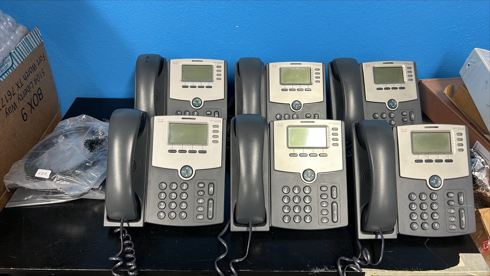 Cisco SPA 504G 4-Line, 2-Port Switch PoE IP Phone ( Bundle of 6)